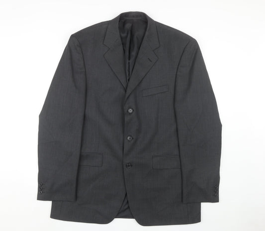 Mens UK Size 42 Burton Regular Grey Suit Jacket