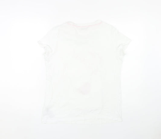 Guess Women's White T-Shirt M - Eye Catcher Design