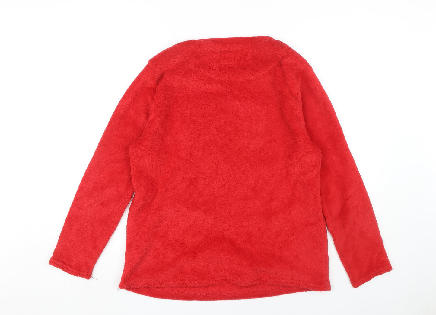 Disney Mickey Women's Red Fleece Top Size 12-14