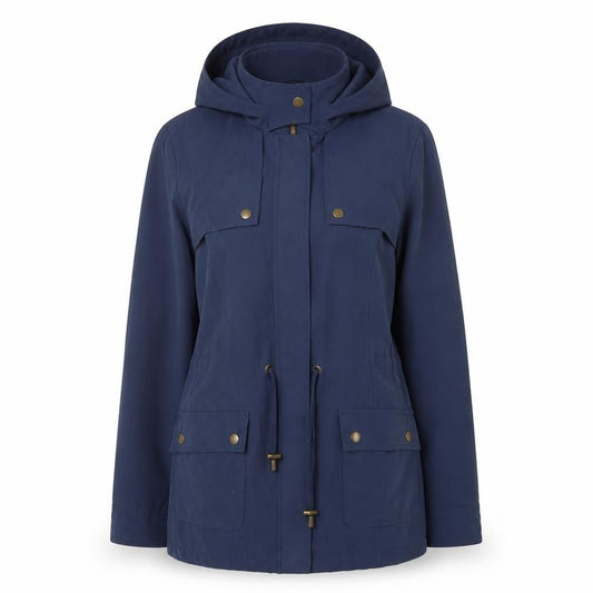 Womens UK Size 14 BHS Blue Parka Coat