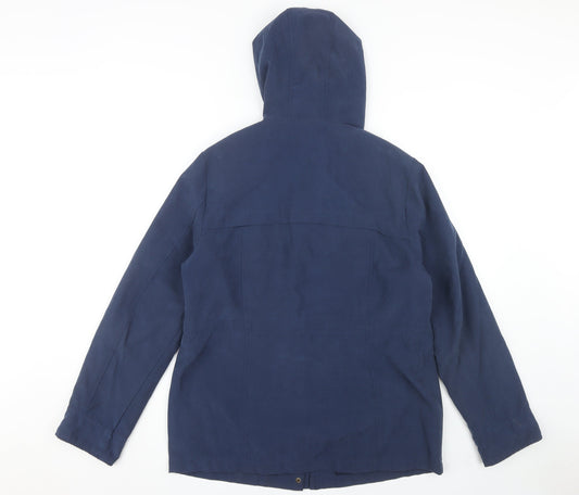 Womens UK Size 14 BHS Blue Parka Coat