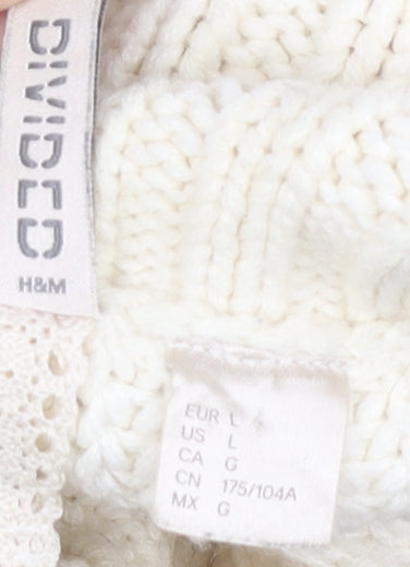 Womens UK Size L H&M Ivory Jumper Jumper