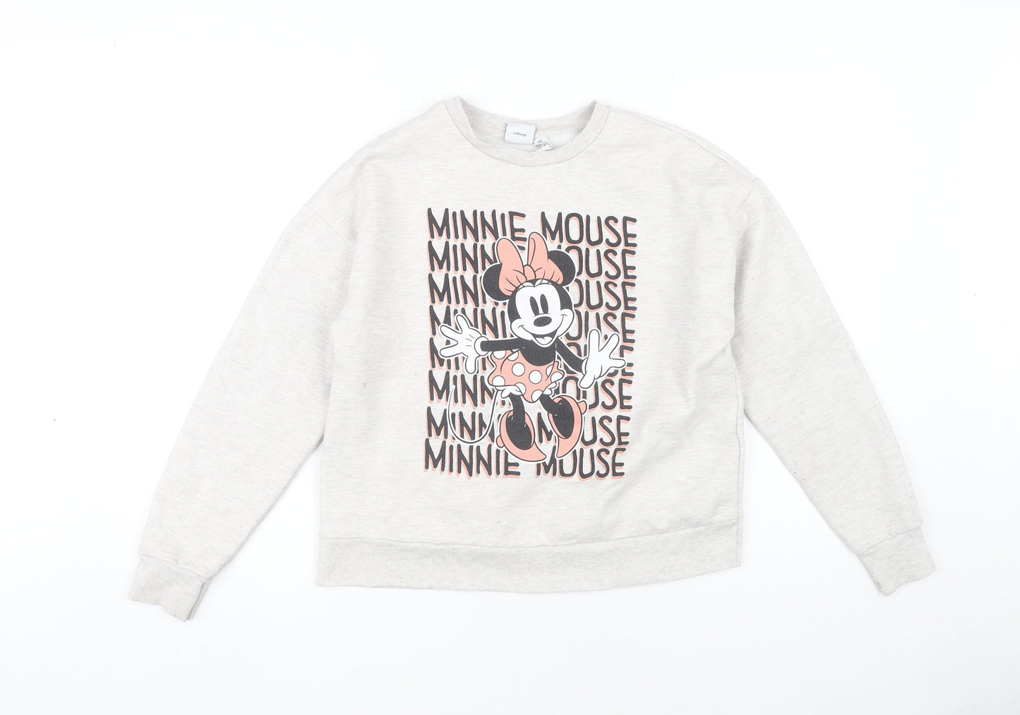 Womens UK Size XS Disney Grey Pullover Sweatshirt
