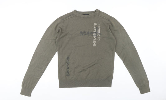 UrbanSpirit Men's Green Pullover Jumper S