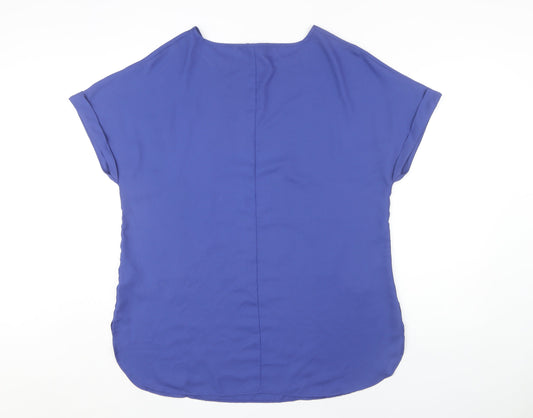 Capsule Women's Blue Sequin Blouse Size 16