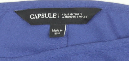 Capsule Women's Blue Sequin Blouse Size 16