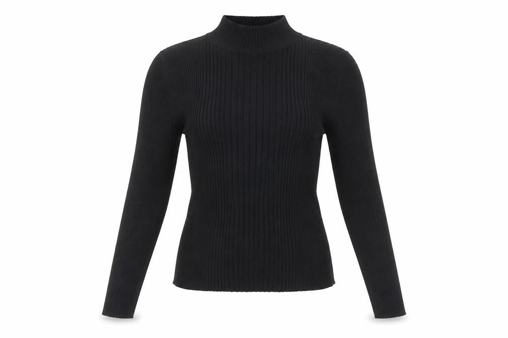 Womens UK Size S Pull&Bear Black Basic Blouse