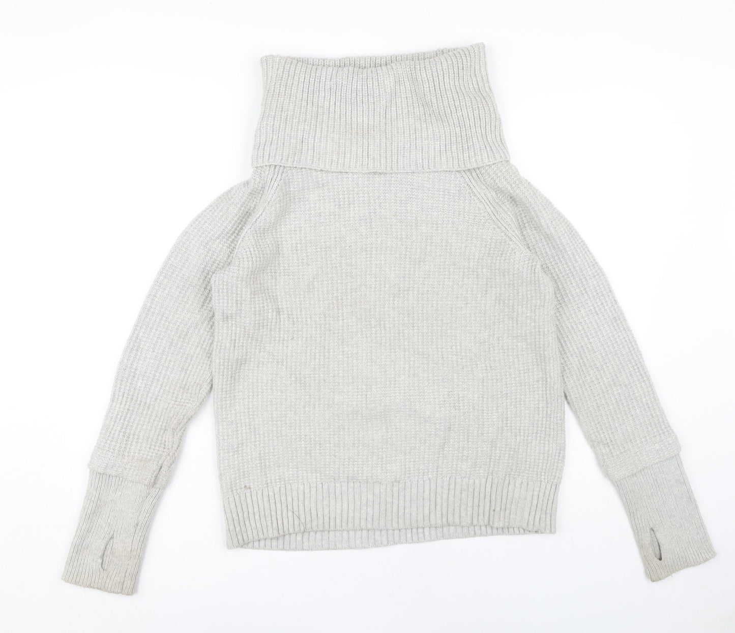 Market & Spruce Women’s Grey High Neck Jumper, Small