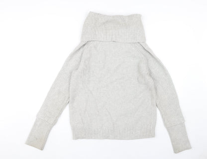 Market & Spruce Women’s Grey High Neck Jumper, Small