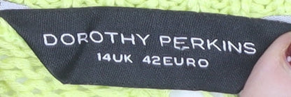 Womens UK Size 14 Dorothy Perkins Yellow Pullover Jumper
