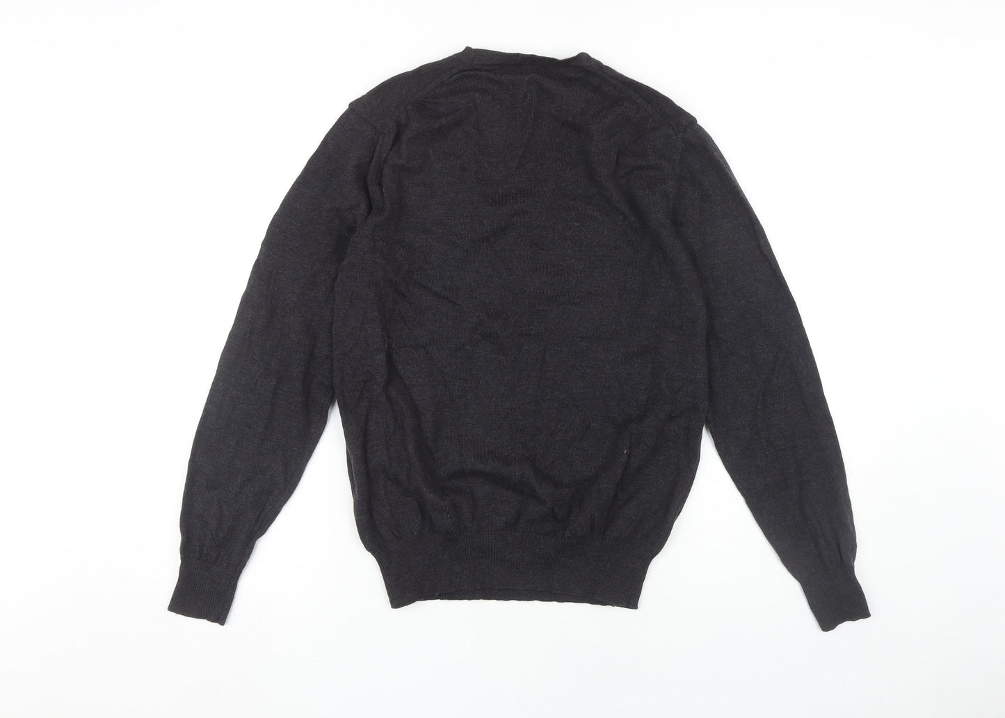 Charles Tyrwhitt Men's Black Wool Pullover Jumper M