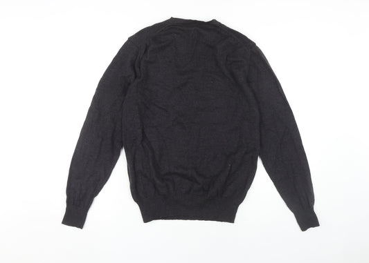 Charles Tyrwhitt Men's Black Wool Pullover Jumper M