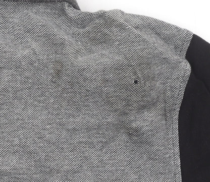 Voi Jeans Men's Black & Grey Colourblock Polo M