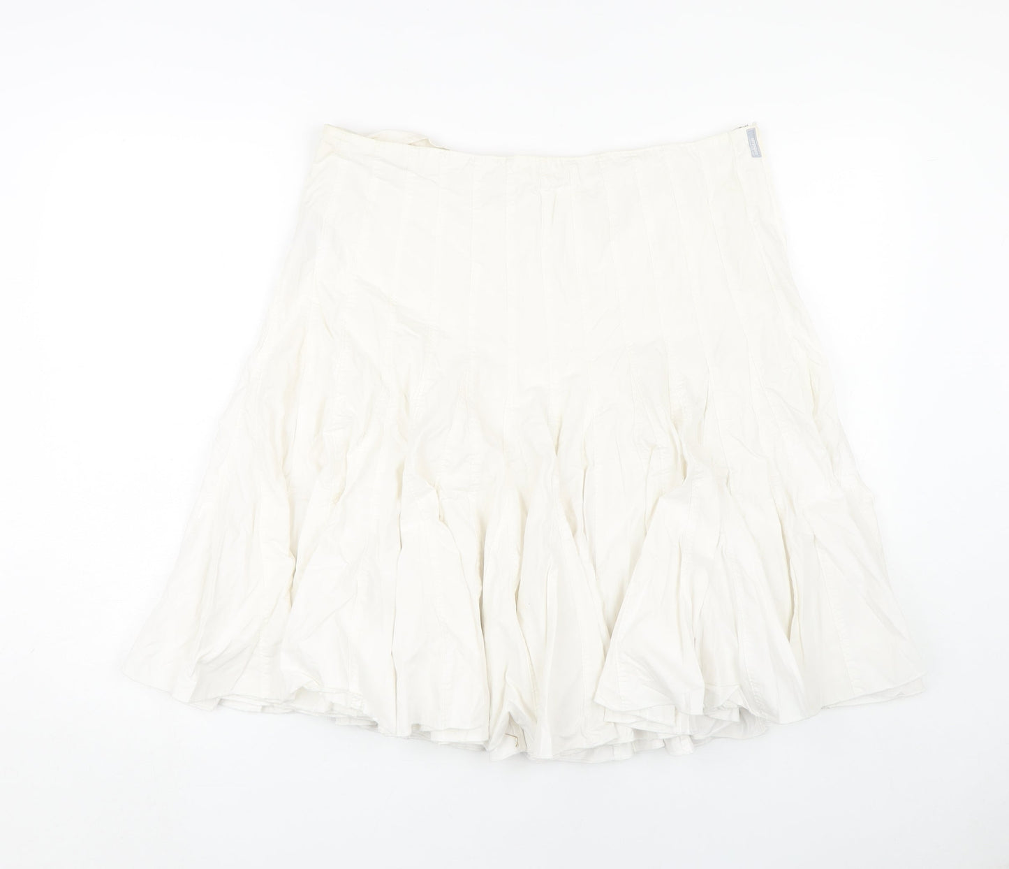 Urban Women’s White XL Skirt, Cotton, Zip Closure