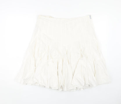 Urban Women’s White XL Skirt, Cotton, Zip Closure
