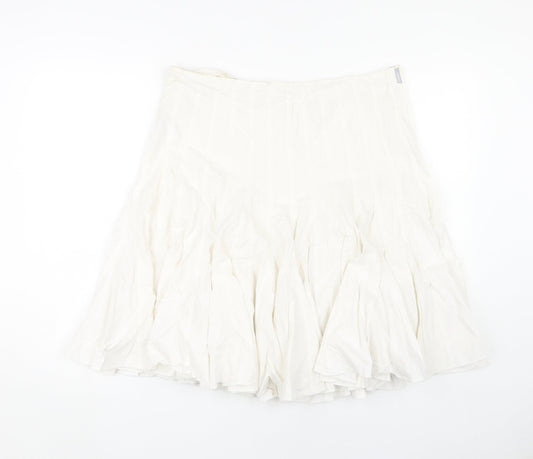 Urban Women’s White XL Skirt, Cotton, Zip Closure