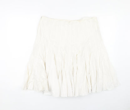 Urban Women’s White XL Skirt, Cotton, Zip Closure