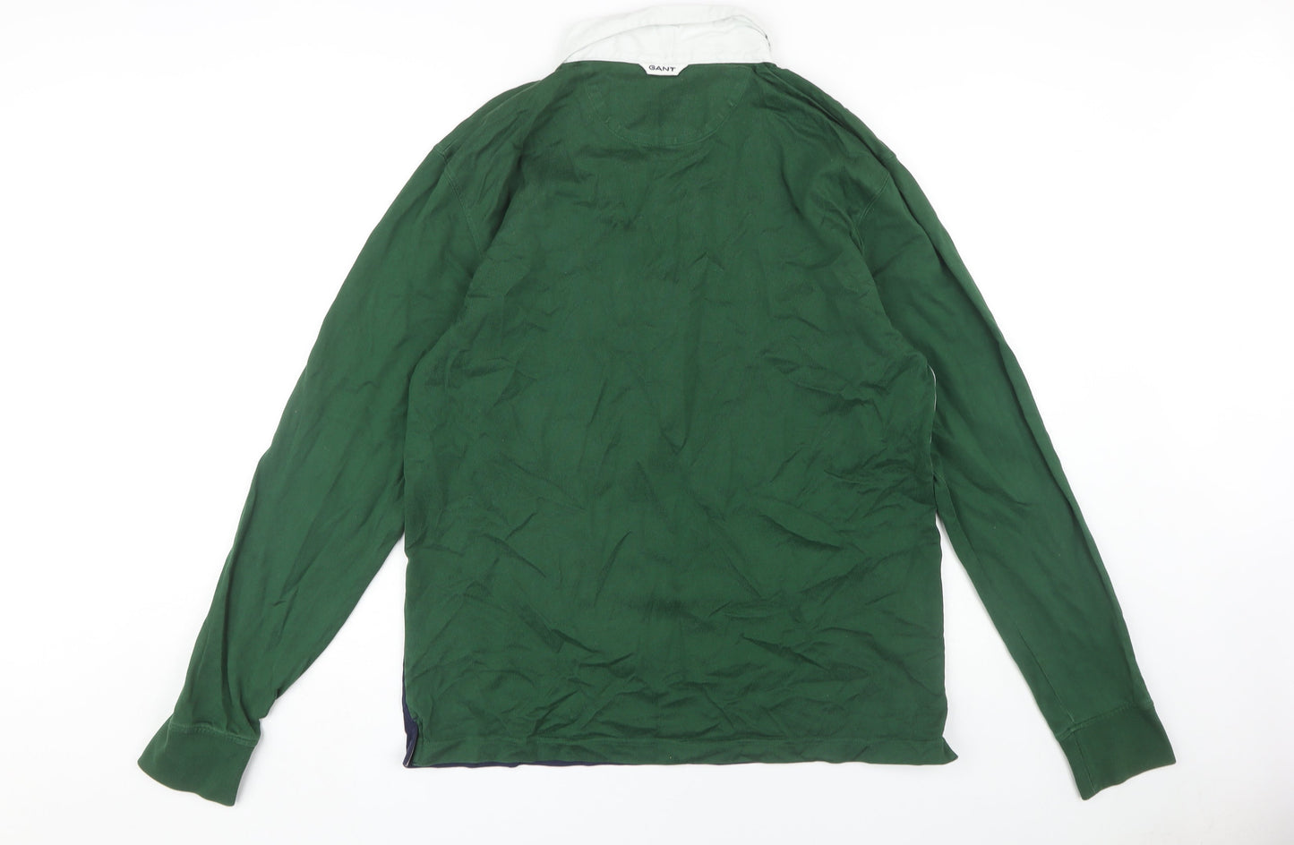 Gant Men's Green XL Colourblock Polo Shirt