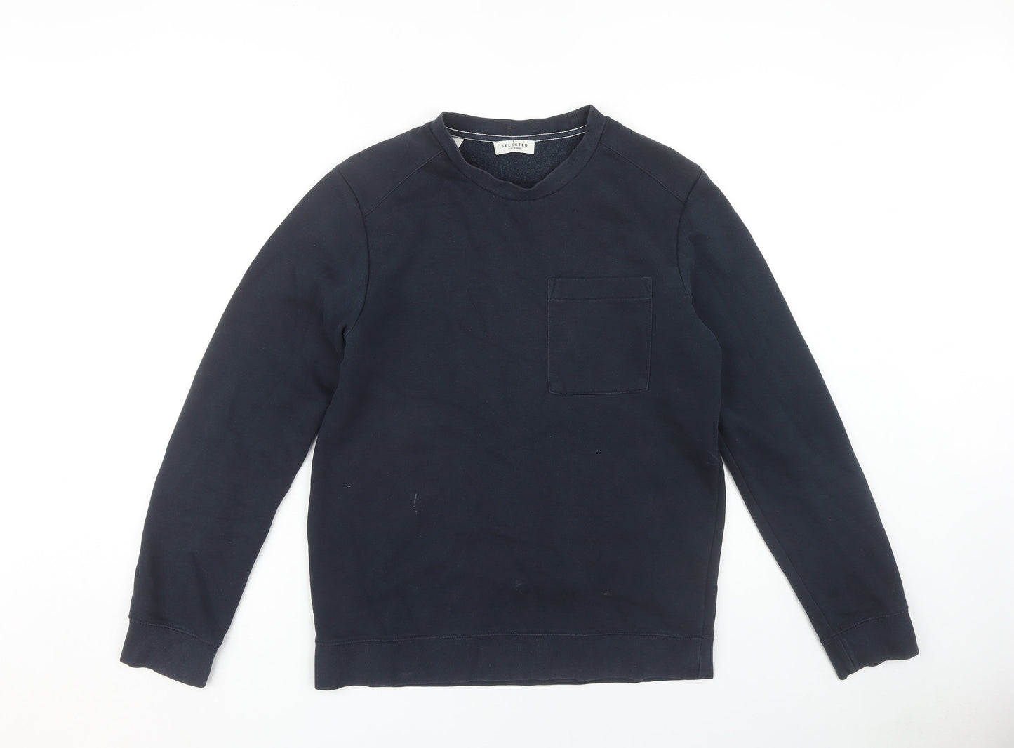 Mens UK Size S Selected Homme Blue Pullover Sweatshirt