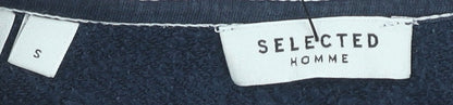 Mens UK Size S Selected Homme Blue Pullover Sweatshirt