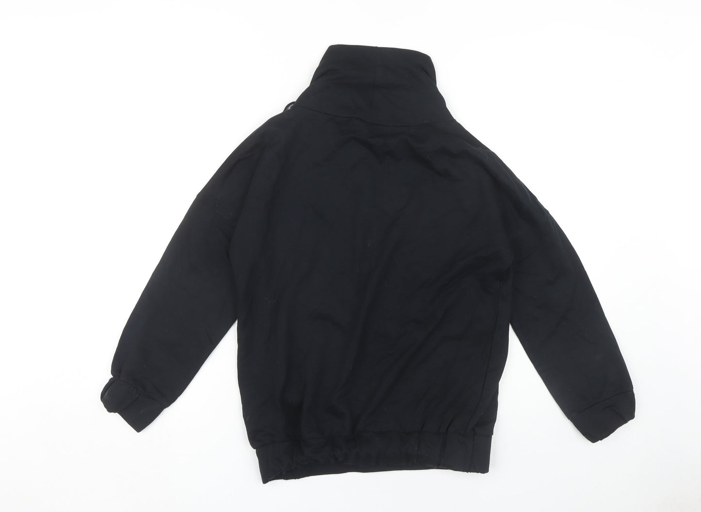 Nautica Girls Black Hoodie Pullover Love Embroidered Size 10-11