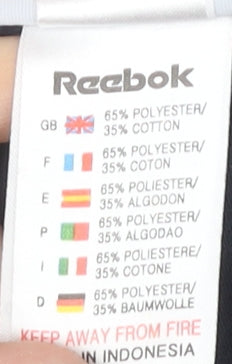 Reebok Women's Black M Sweatshirt, Full Zip, Gym Ready