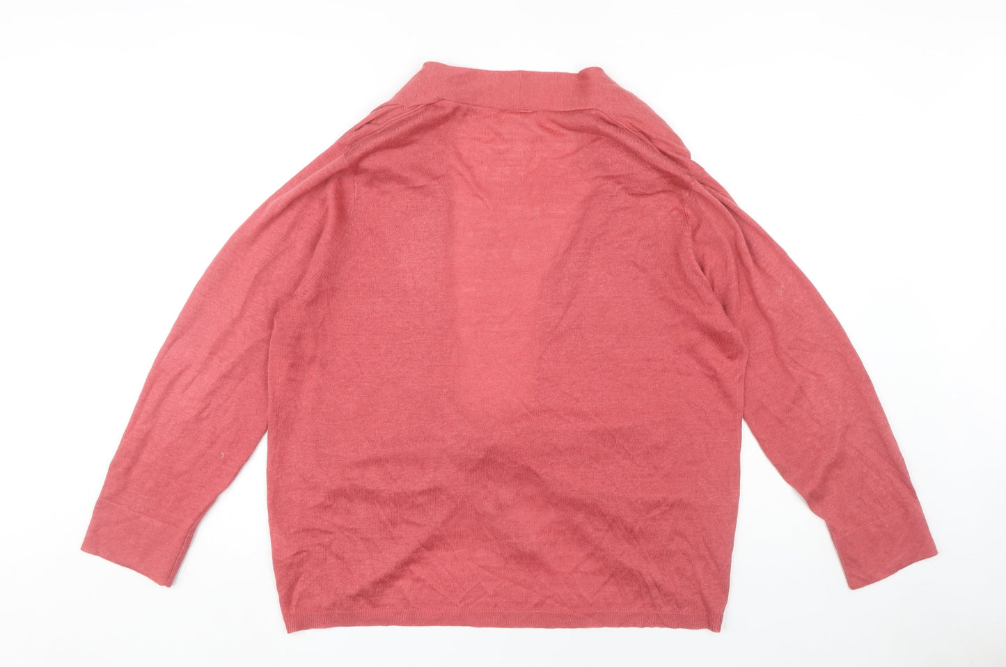 Womens UK Size 1 ELVI Pink Cardigan Jumper