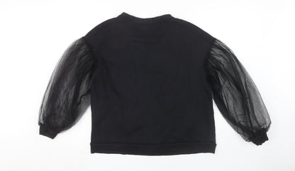 Womens UK Size L H&M Black Pullover Sweatshirt