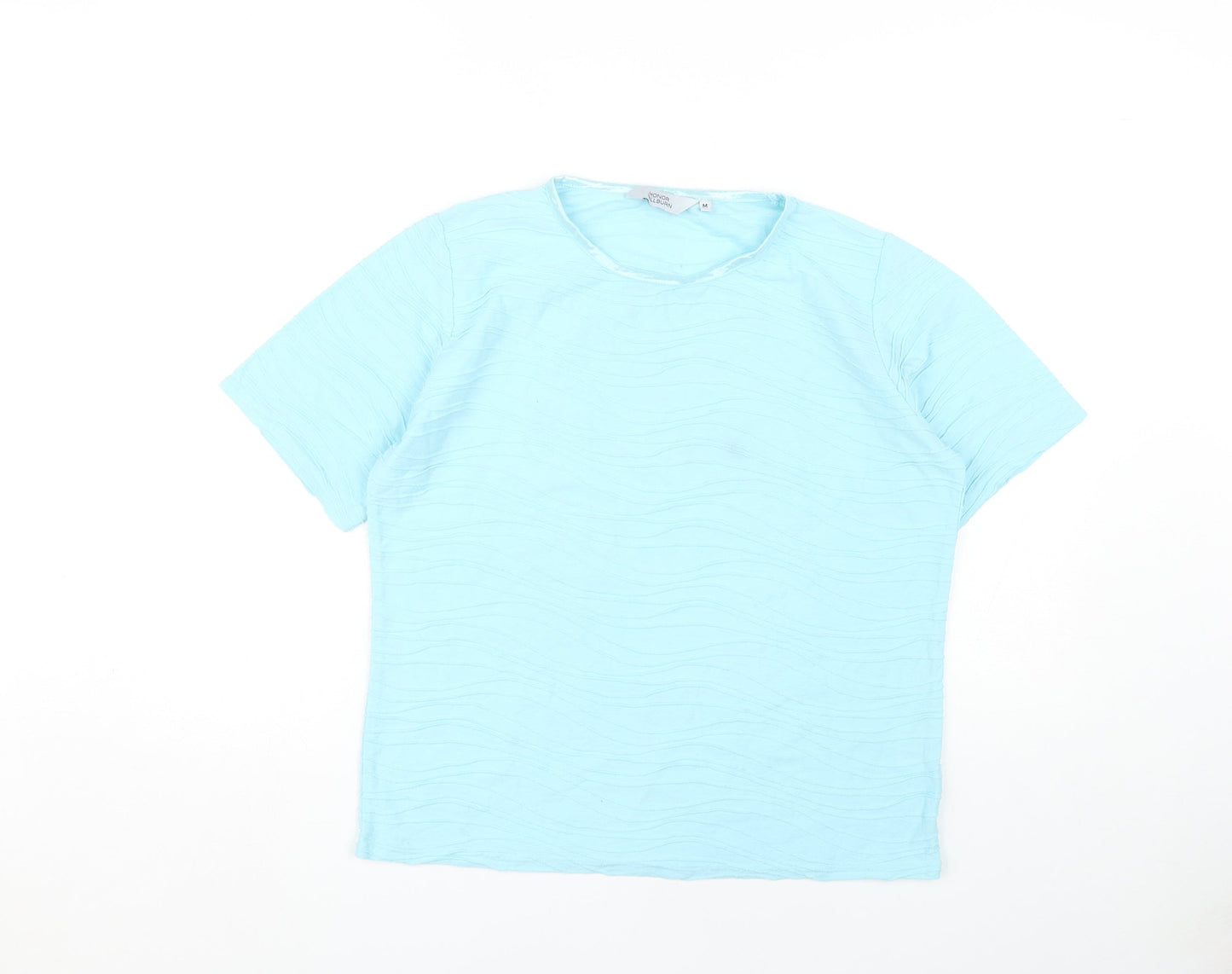 Womens UK Size M Honor Millburn Blue Basic T-Shirt