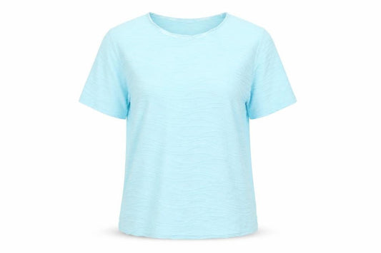 Womens UK Size M Honor Millburn Blue Basic T-Shirt