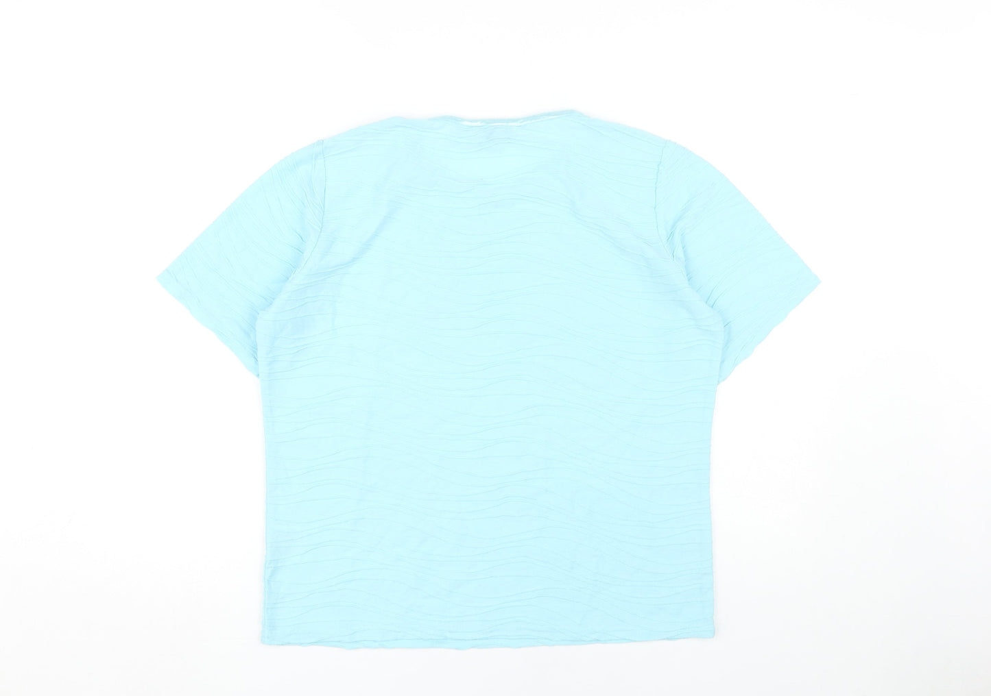 Womens UK Size M Honor Millburn Blue Basic T-Shirt