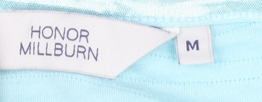 Womens UK Size M Honor Millburn Blue Basic T-Shirt