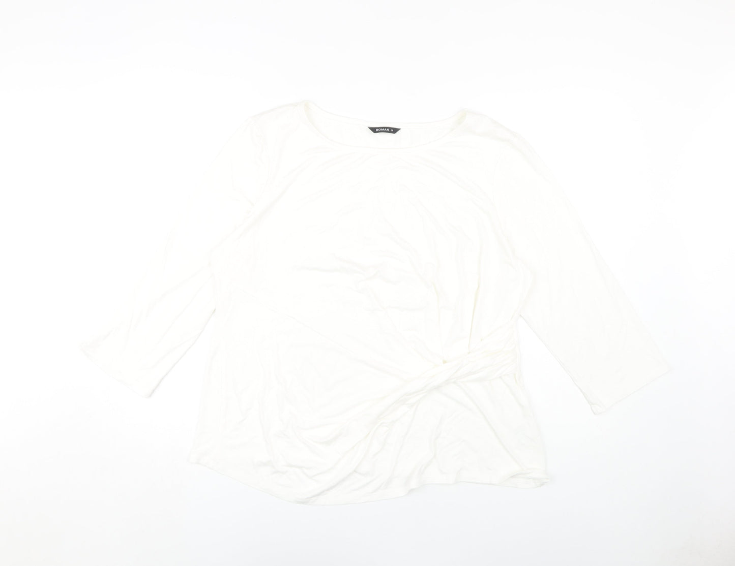Womens UK Size 20 Roman White Basic Blouse