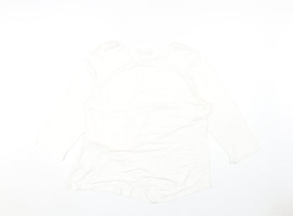 Womens UK Size 20 Roman White Basic Blouse