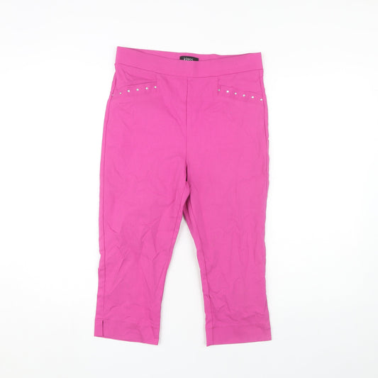 Womens UK Size 10 Klass Slim Fit  Pink Trousers