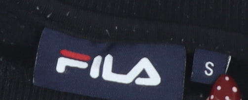 Fila Women's Black Logo Sweatshirt S - Pullover Style