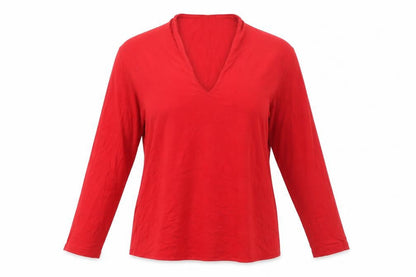 Womens UK Size L Hobbs Red Basic T-Shirt
