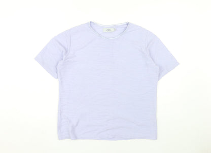 Womens UK Size M Honor Millburn Purple Basic T-Shirt