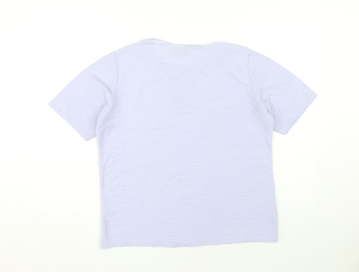 Womens UK Size M Honor Millburn Purple Basic T-Shirt
