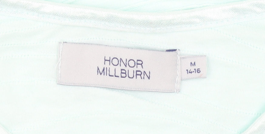 Womens UK Size M HONOR MILLBURN White Basic T-Shirt