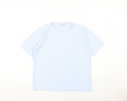 Womens UK Size M Honor Millburn Blue Basic T-Shirt