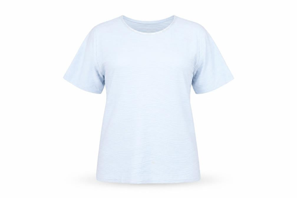 Womens UK Size M Honor Millburn Blue Basic T-Shirt