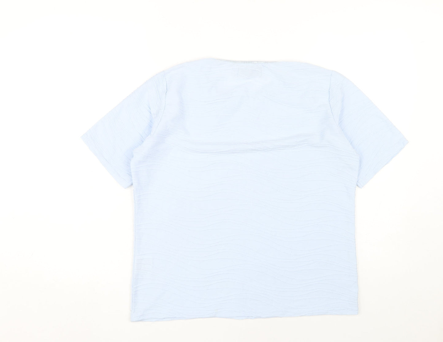 Womens UK Size M Honor Millburn Blue Basic T-Shirt