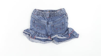 Marks and Spencer Girls Blue Denim Mini Skirt 3-4 Years