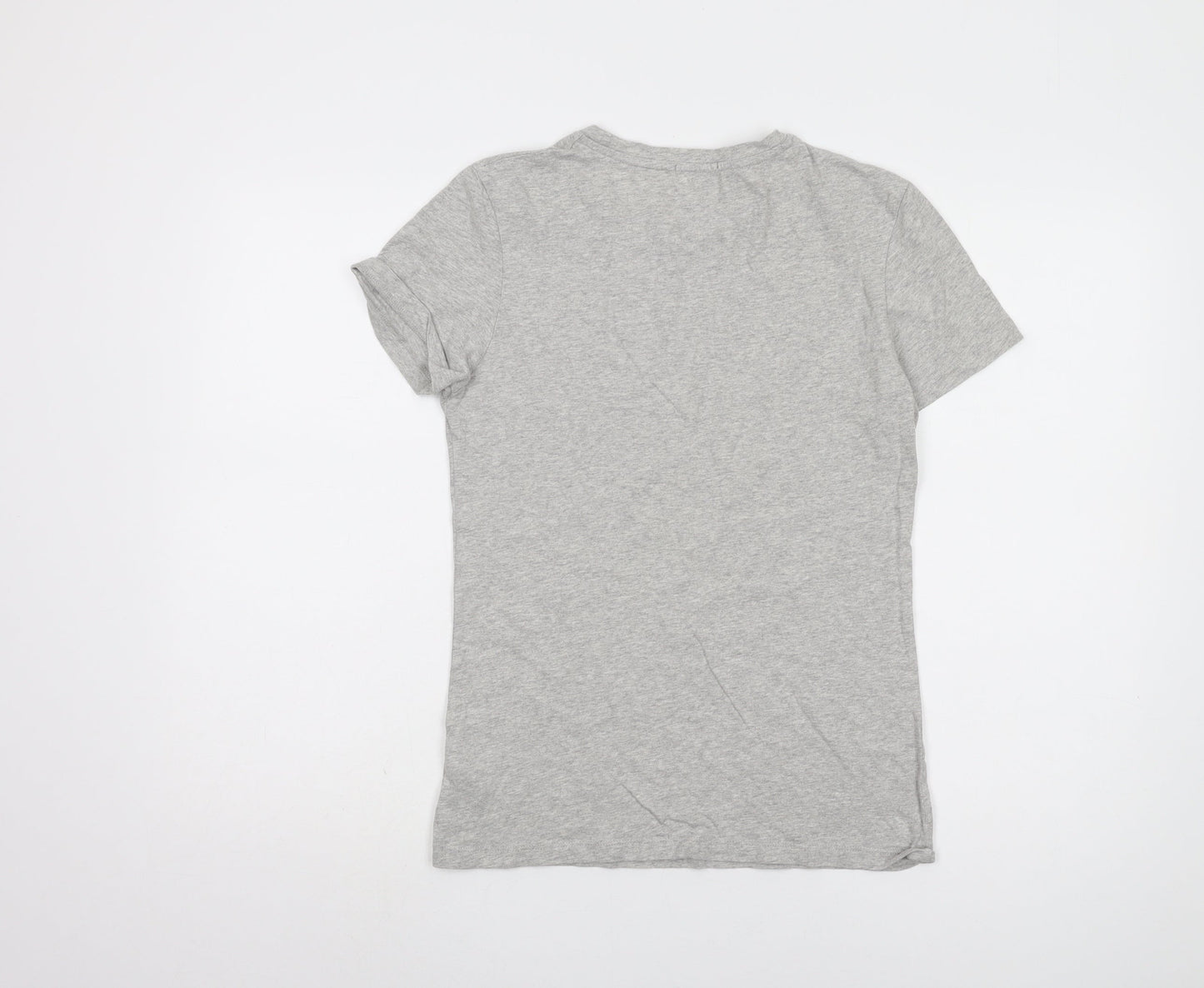 Calvin Klein Women's Grey Basic T-Shirt, Size M, Casual Wear