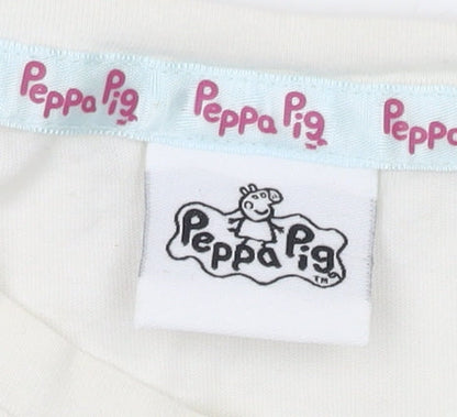 George Peppa Pig Women's Ivory T-Shirt, Size L