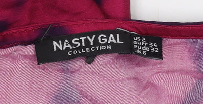 Nasty Gal Women's Multicoloured Tie Dye Dress, Size 6