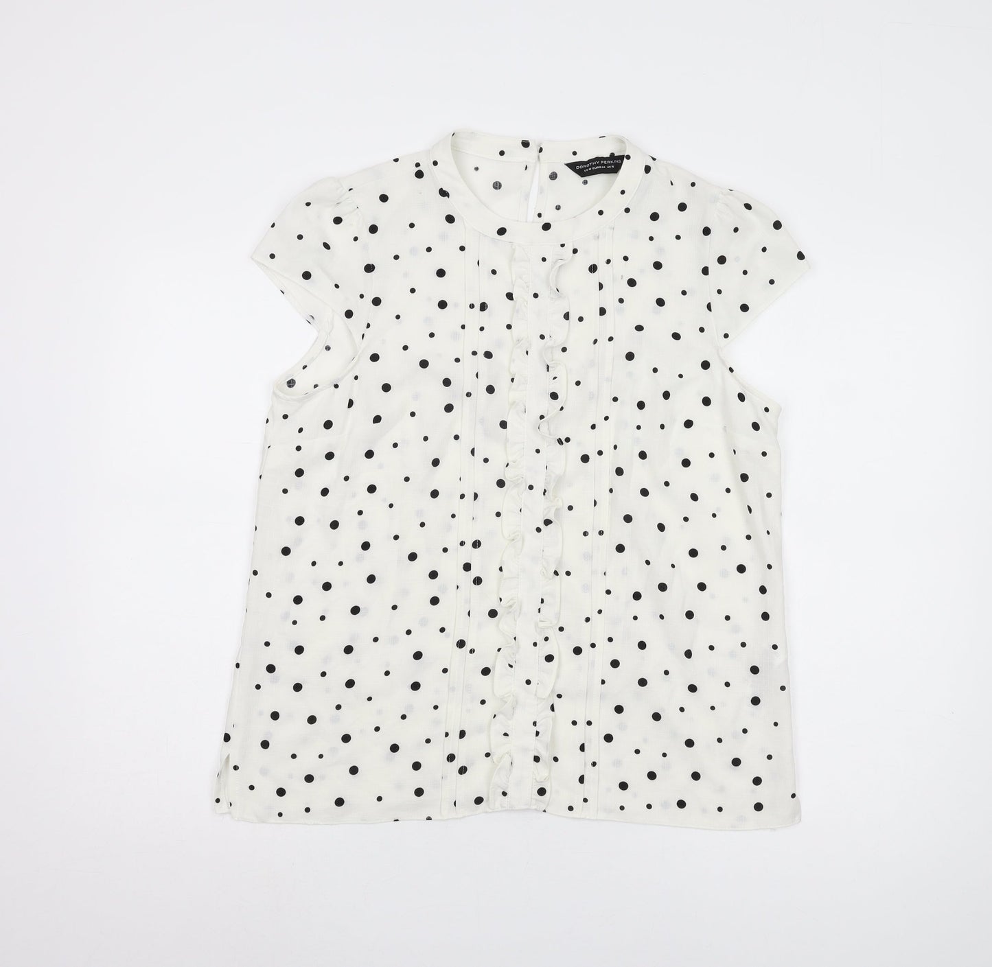 Womens UK Size 16 Dorothy Perkins White Basic Blouse