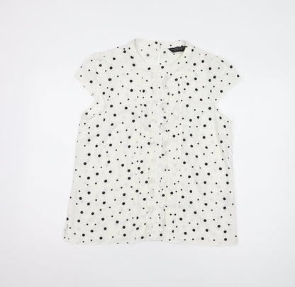 Womens UK Size 16 Dorothy Perkins White Basic Blouse