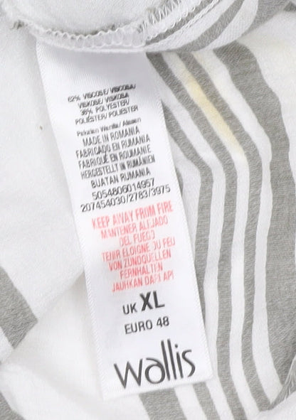 Womens UK Size XL Wallis White Wrap Blouse